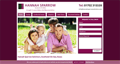 Desktop Screenshot of hannahsparrowsolicitors.com